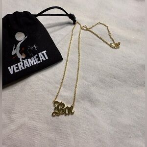 New with Tags Sterling Silver Plated with 14K Gold Verameat Bae Choker Necklace